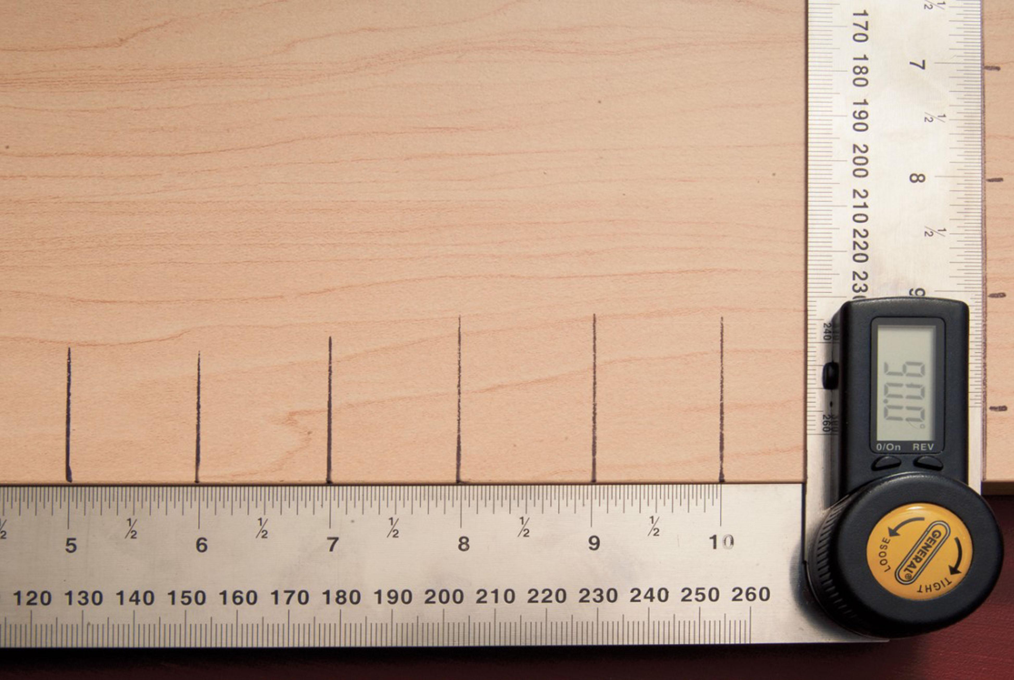 General Tools & Instruments 823 10Inch Digital Angle Finder Rule