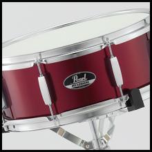 Matching wooden snare drum.