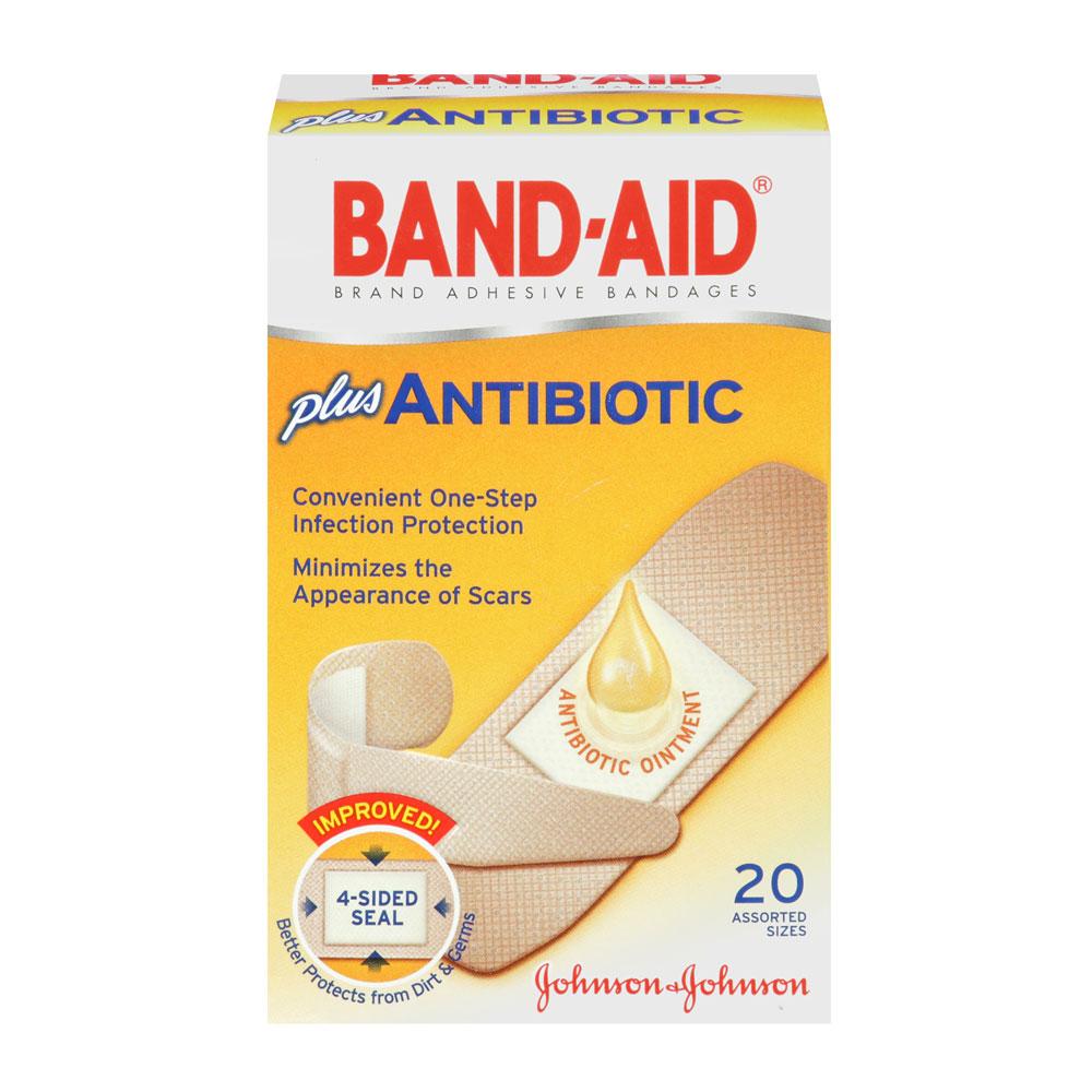 BANDAID With Neosporin Bandages Assorted Sizes 20 Each (Pack of 2