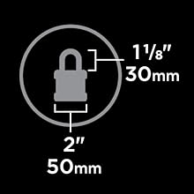 【CPC-L30】ノンキー50 Kwikset 026SMT STD SHKL PDL 50MM 50mm Smart Key Padlock