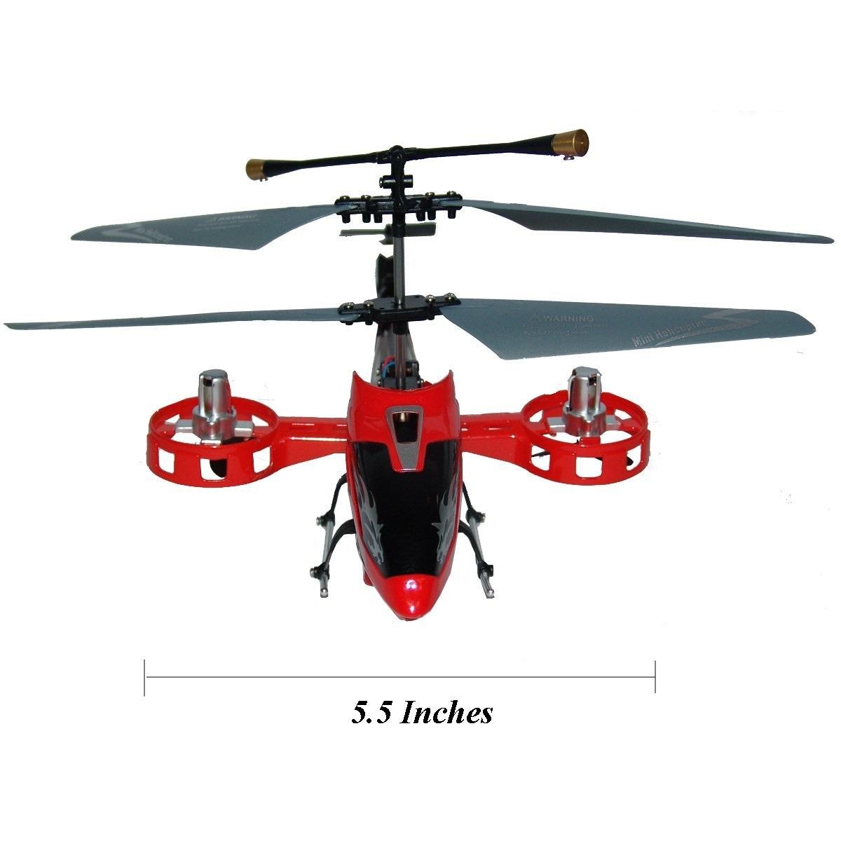 Lutema Avatar Hovercraft 4CH Remote Control Helicopter, Red