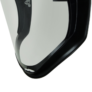 Uvex S8510 Bionic Shield, Black Matte Face Shield, Clear
