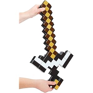 Amazon Com Minecraft 2 In 1 Sword And Pickaxe Toys Games Amazon Com Minecraft 2 In 1 Sword And Pickaxe Toys Games