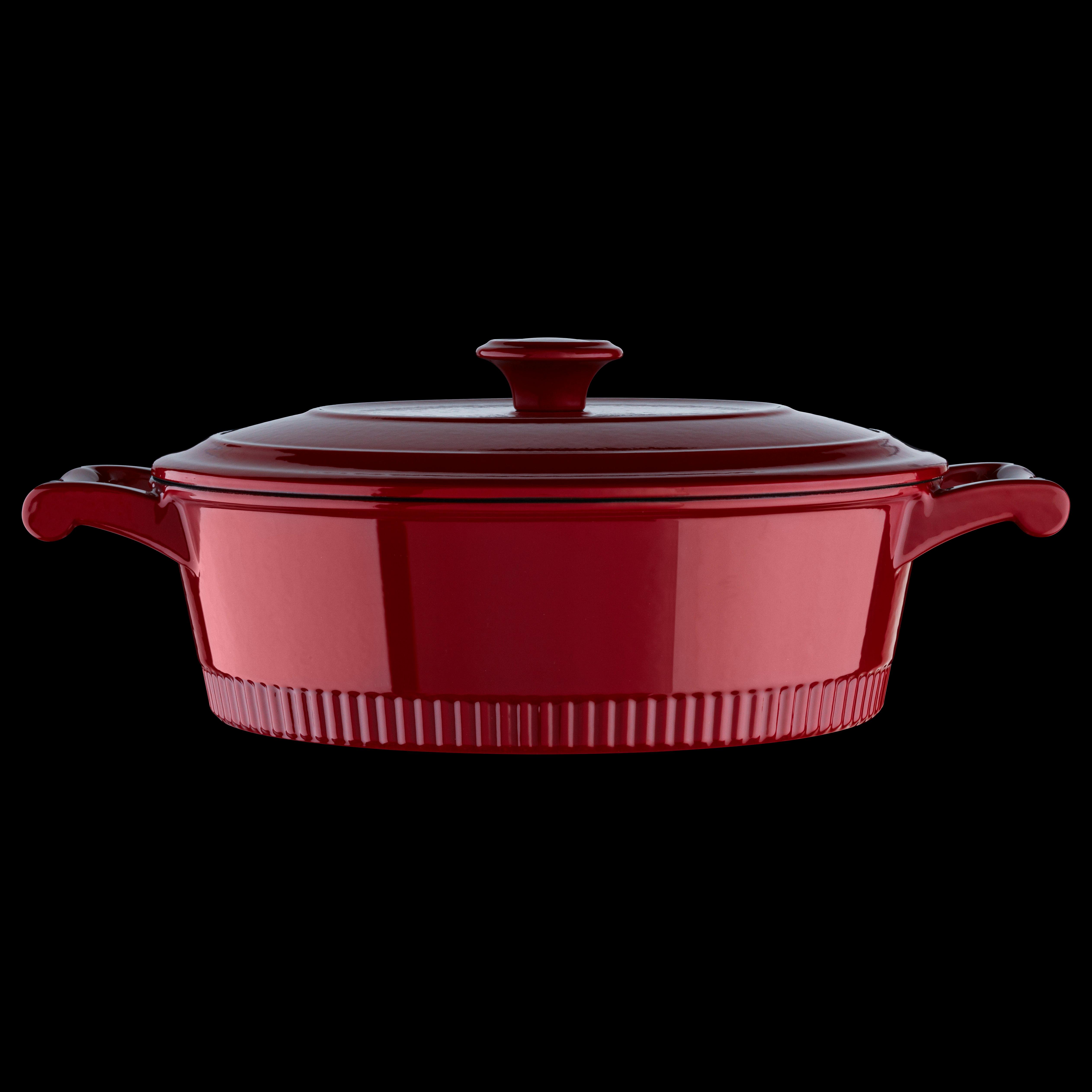KitchenAid Traditional Cast Iron Casserole Cookware, 4