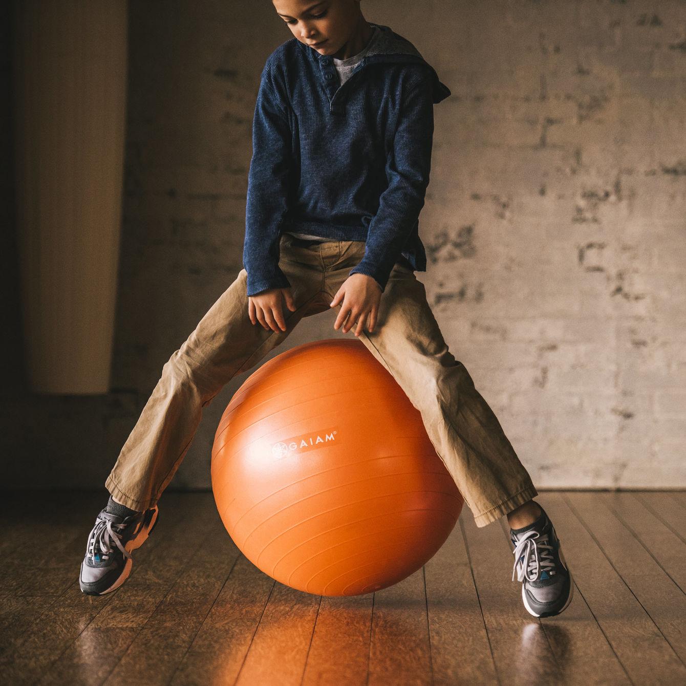 Buy Gaiam Kids Balance Ball Exercise Stability Yoga Ball, Kids