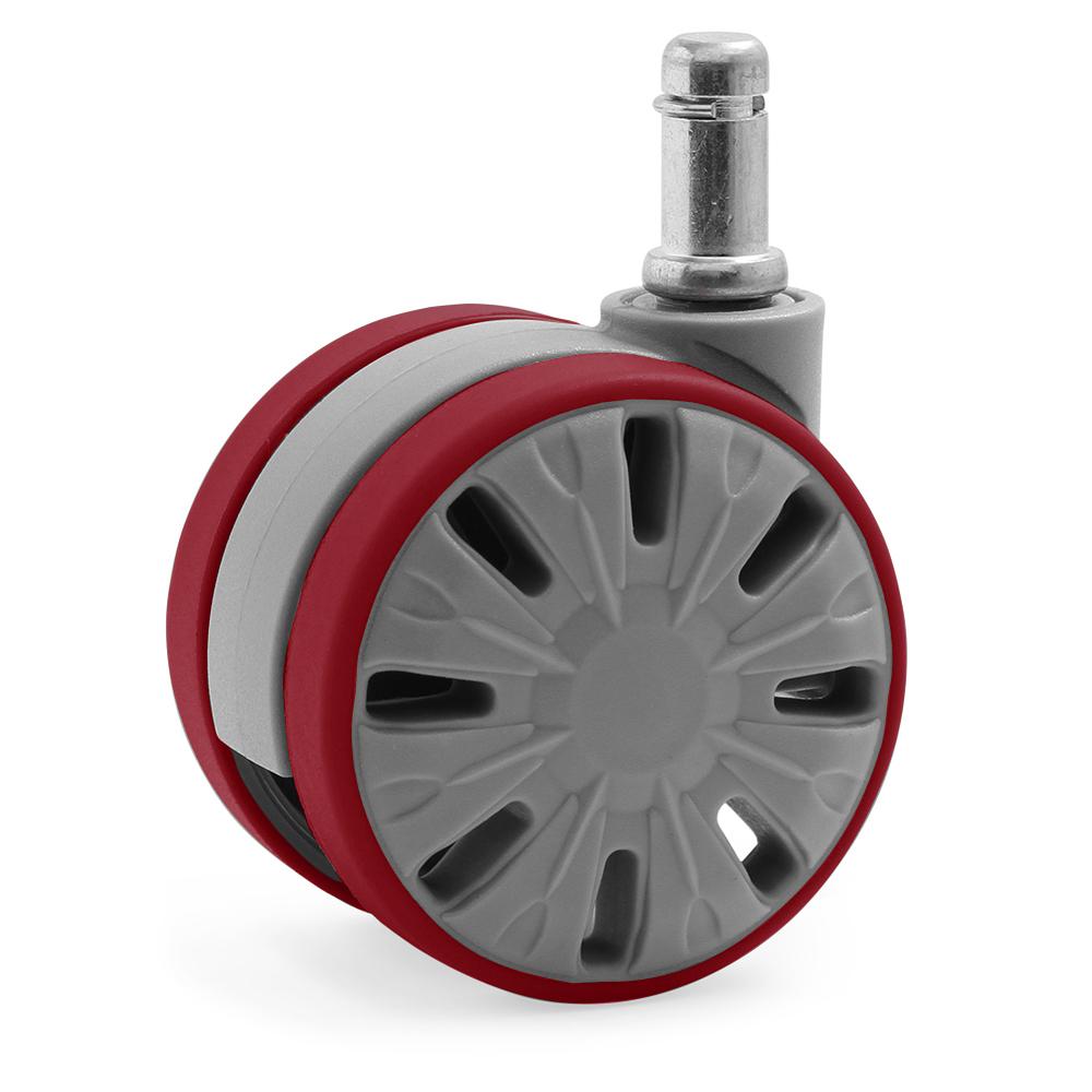 KATU F1GUAG6523 Office Chair Caster Wheels Rubber PU Large 65mm (2 9/