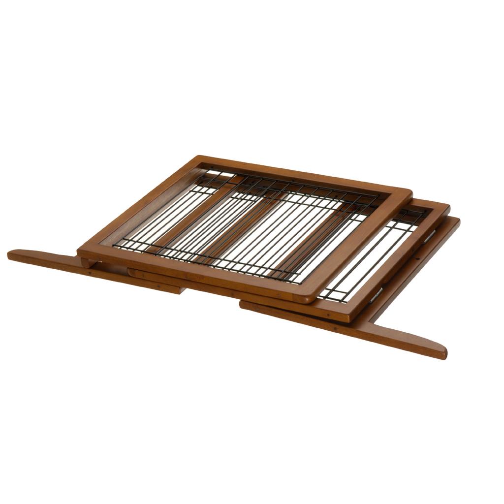 Richell Wood Freestanding Pet Gate, Large, Autumn Matte Finish Pet Supplies