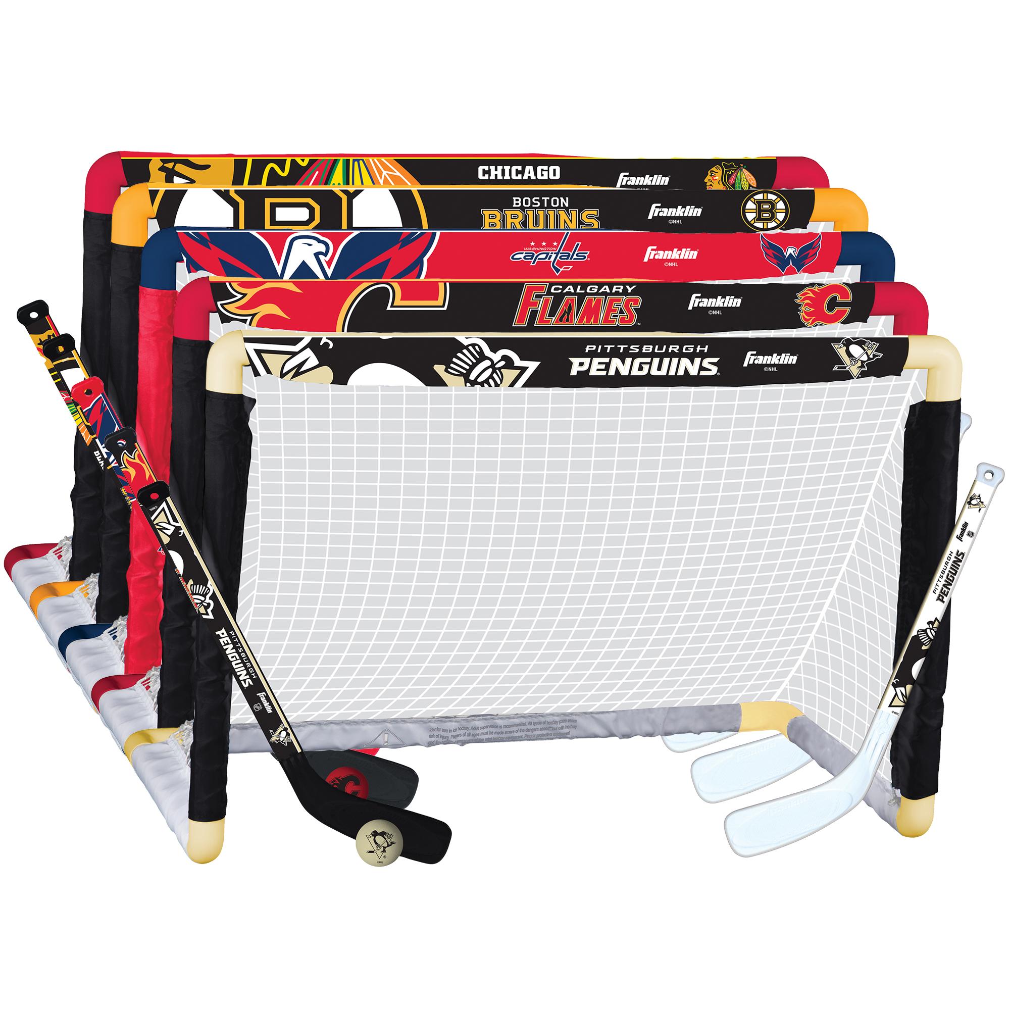Franklin Sports NHL League Logo Anaheim Ducks Mini Hockey Set, Hockey