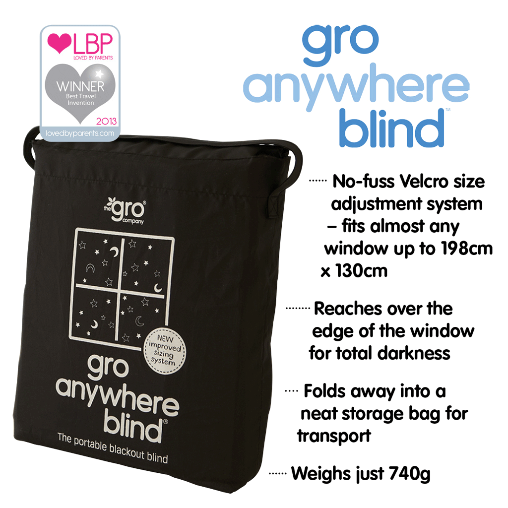 The Gro Company Gro Anywhere Portable Blackout Blind with Suction Cups Amazon.co.uk Baby