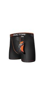 Shock Doctor Ultra Pro Boxer Length Compression Short with Ultra Carbon Flex Cup