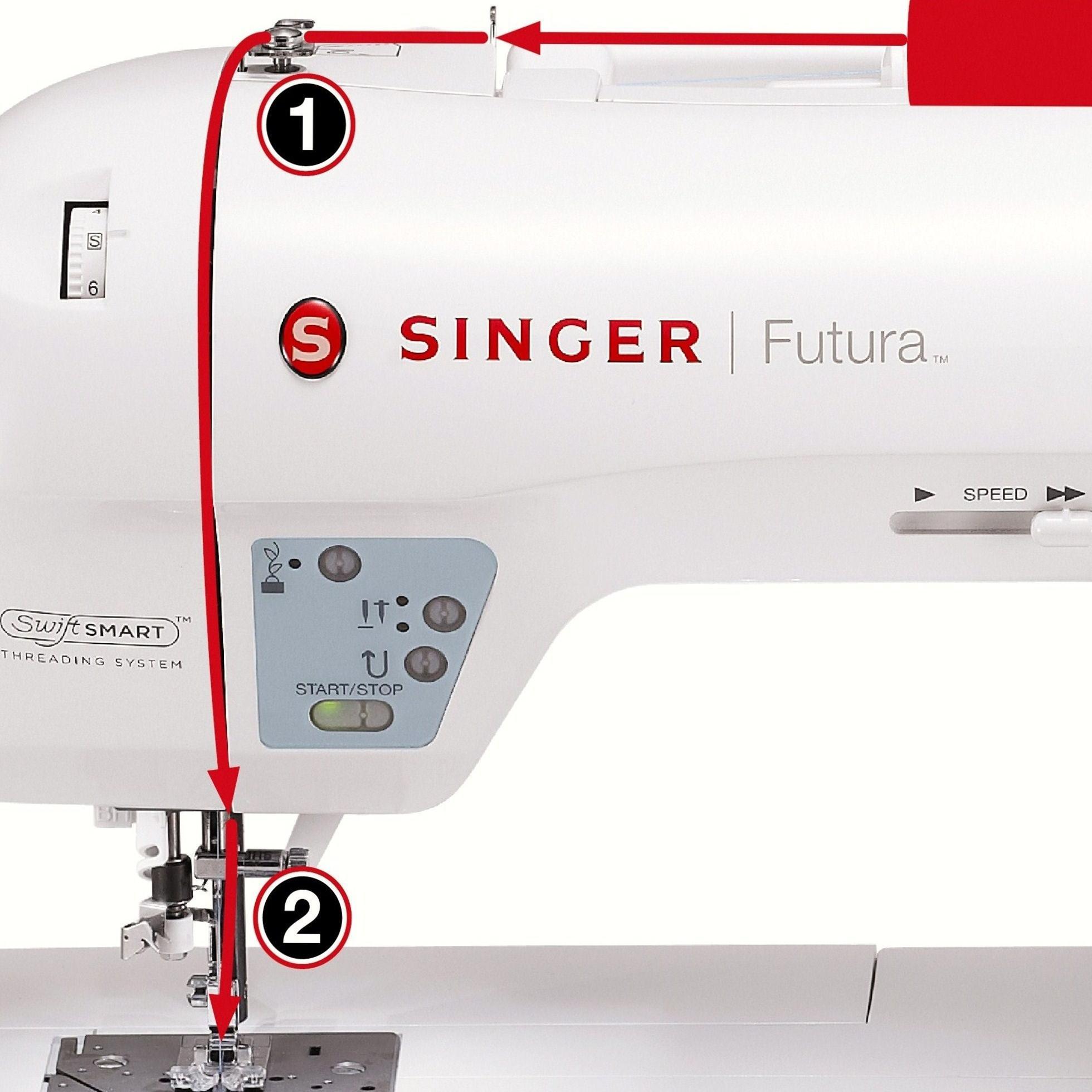 SINGER Futura XL550 Computerized Sewing and Embroidery Machine with 18