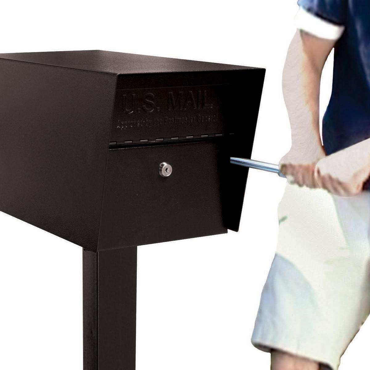 Mail Boss 7506 Mail Manager Locking Security Mailbox, Black