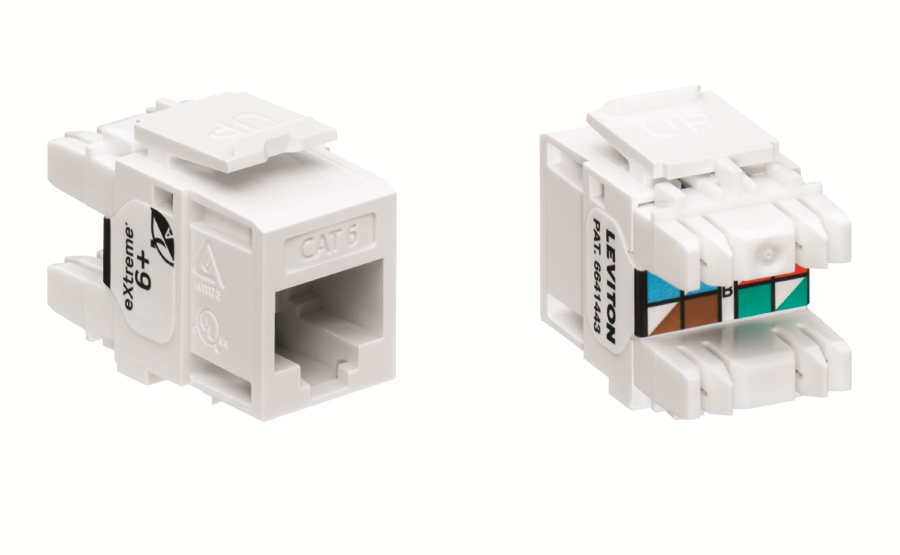 Leviton Extreme 6 Plus Quickport Connector, Cat 6, White ... cat 6 568 c wiring diagram 