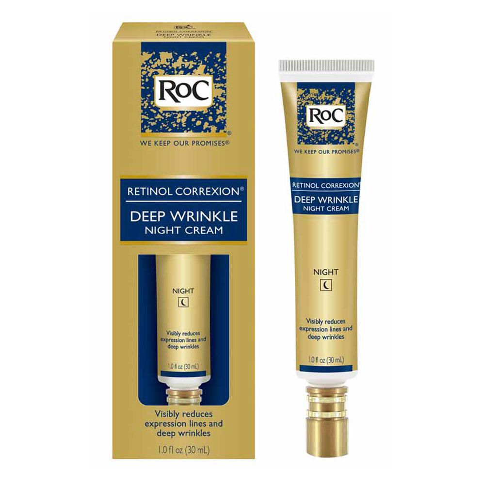 RoC Retinol Correxion Deep Wrinkle AntiAging Retinol Night Cream, Oil