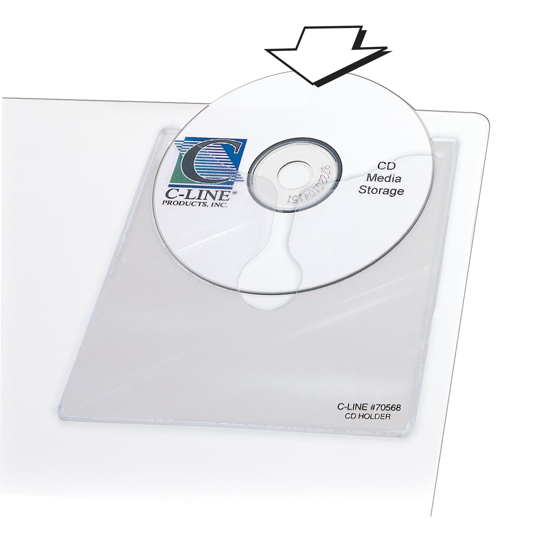 CLine CD Ring Binder and Storage Page Kit, 10 Pages