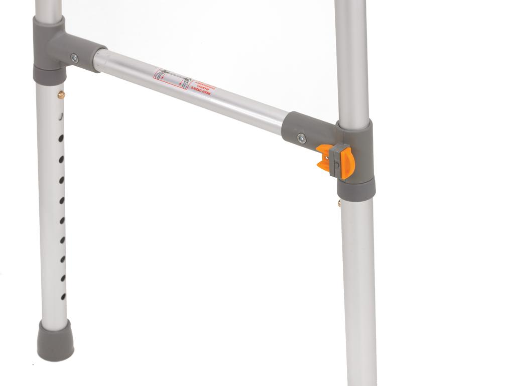 Drive Medical Two Button Folding Universal Walker with 5