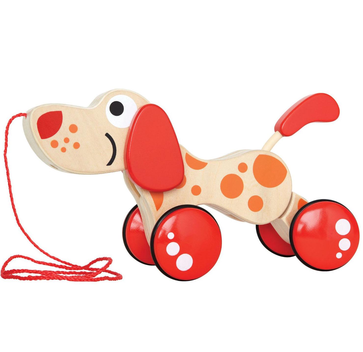 Hape WalkALong Puppy Wooden Pull Toy by Award Winning