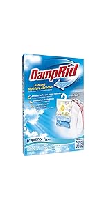 DampRid FG80FF Hanging Moisture Absorber, Fragrance Free