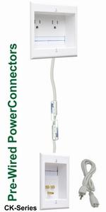 PowerBridge in-wall TWO-CK TV samsung led lcd flat screen hdtv mount electrical kit romex extension