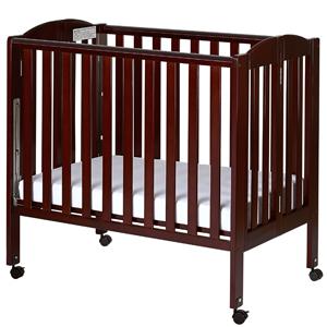 crib with fold down front