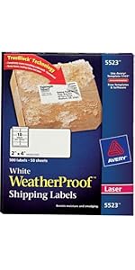 Avery Silver Foil Mailing Labels for Inkjet Printers, 3/4