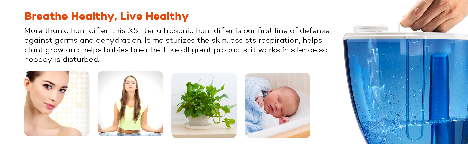 Amazon.com: TaoTronics Ultrasonic Humidifiers,3.5L Cool Mist Humidifier