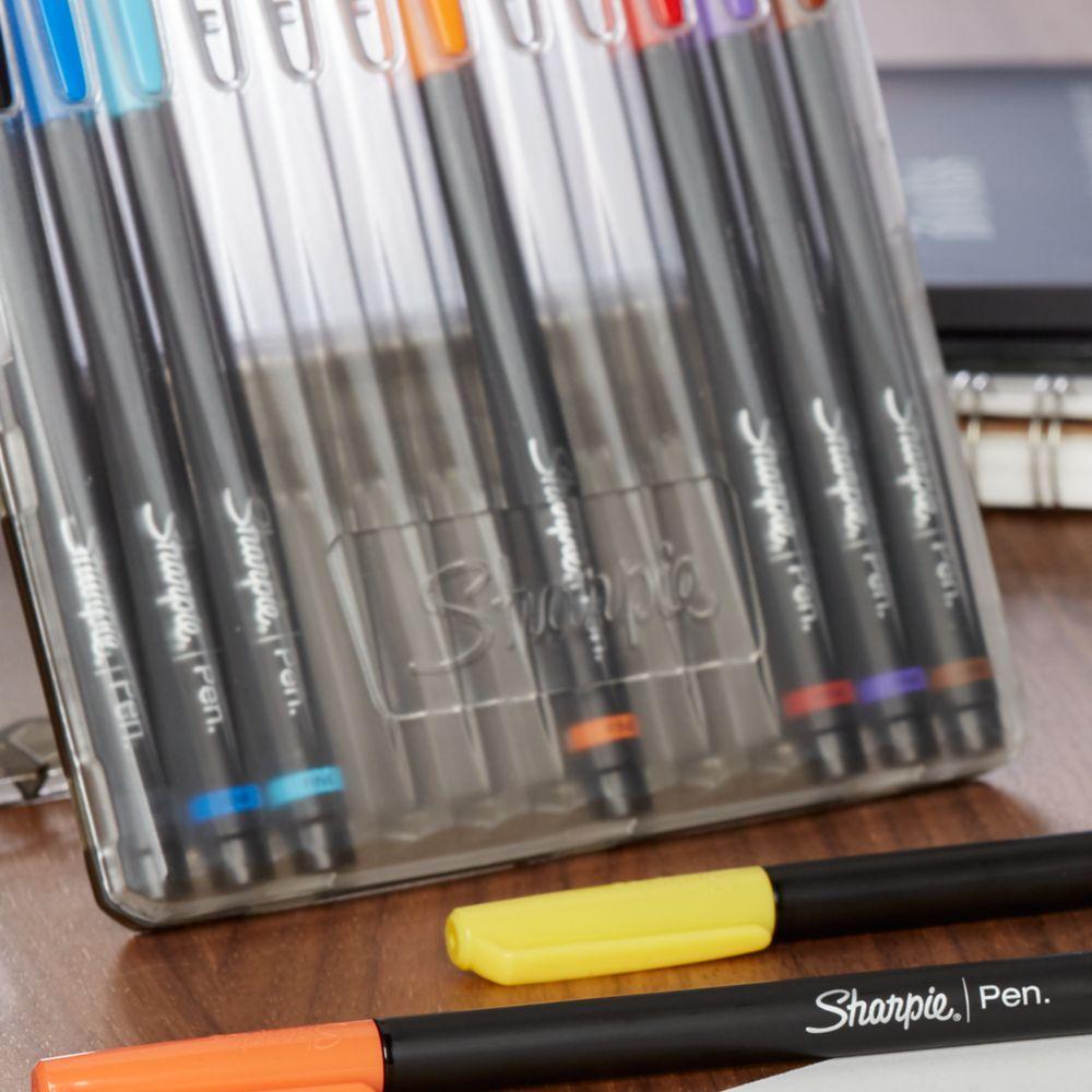 Sharpie Art Pens, Fine Point, Assorted Colors, Hard Case