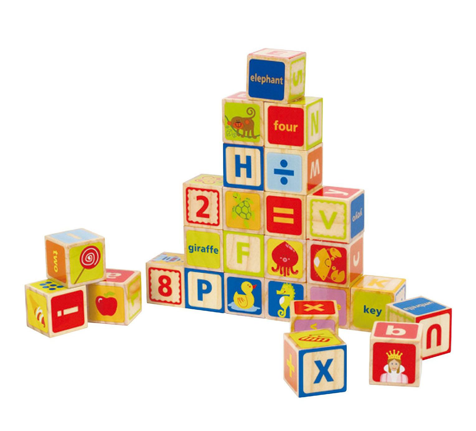 Hape LIMITED EDITION Solid Beech Wood Stacking Blocks with