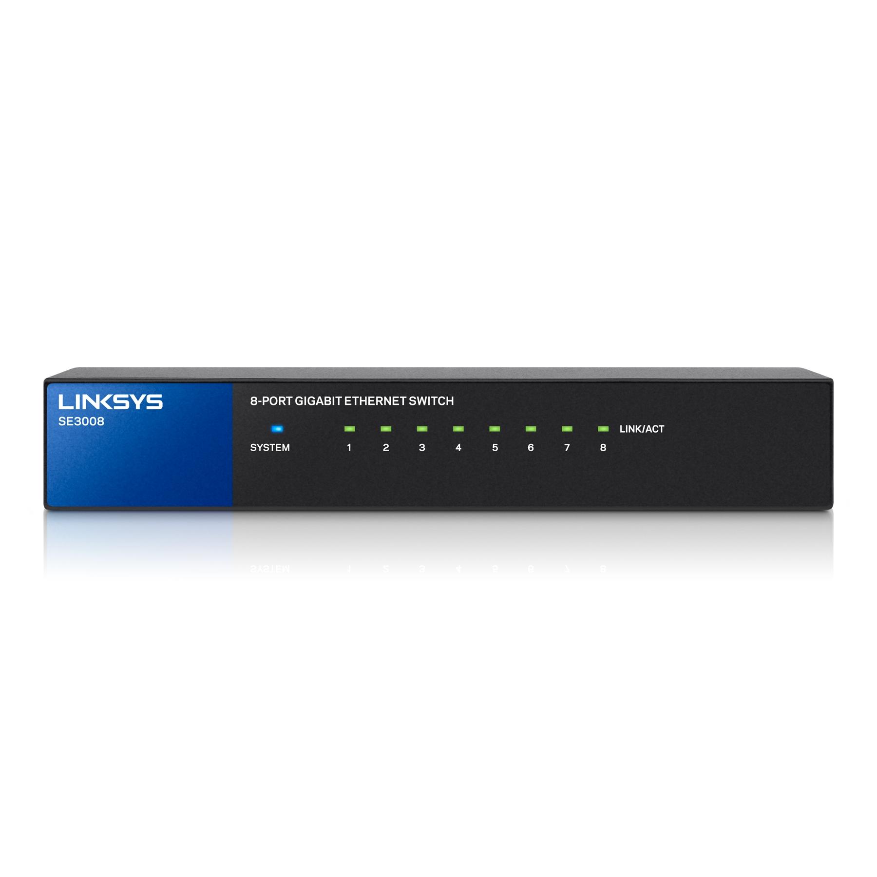 Linksys 8Port Metallic Gigabit Switch (SE3008) Computers