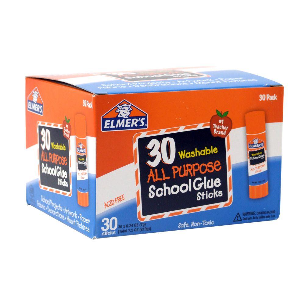 Elmer's Washable AllPurpose School Glue Sticks.24 oz, 30 Pack (E556