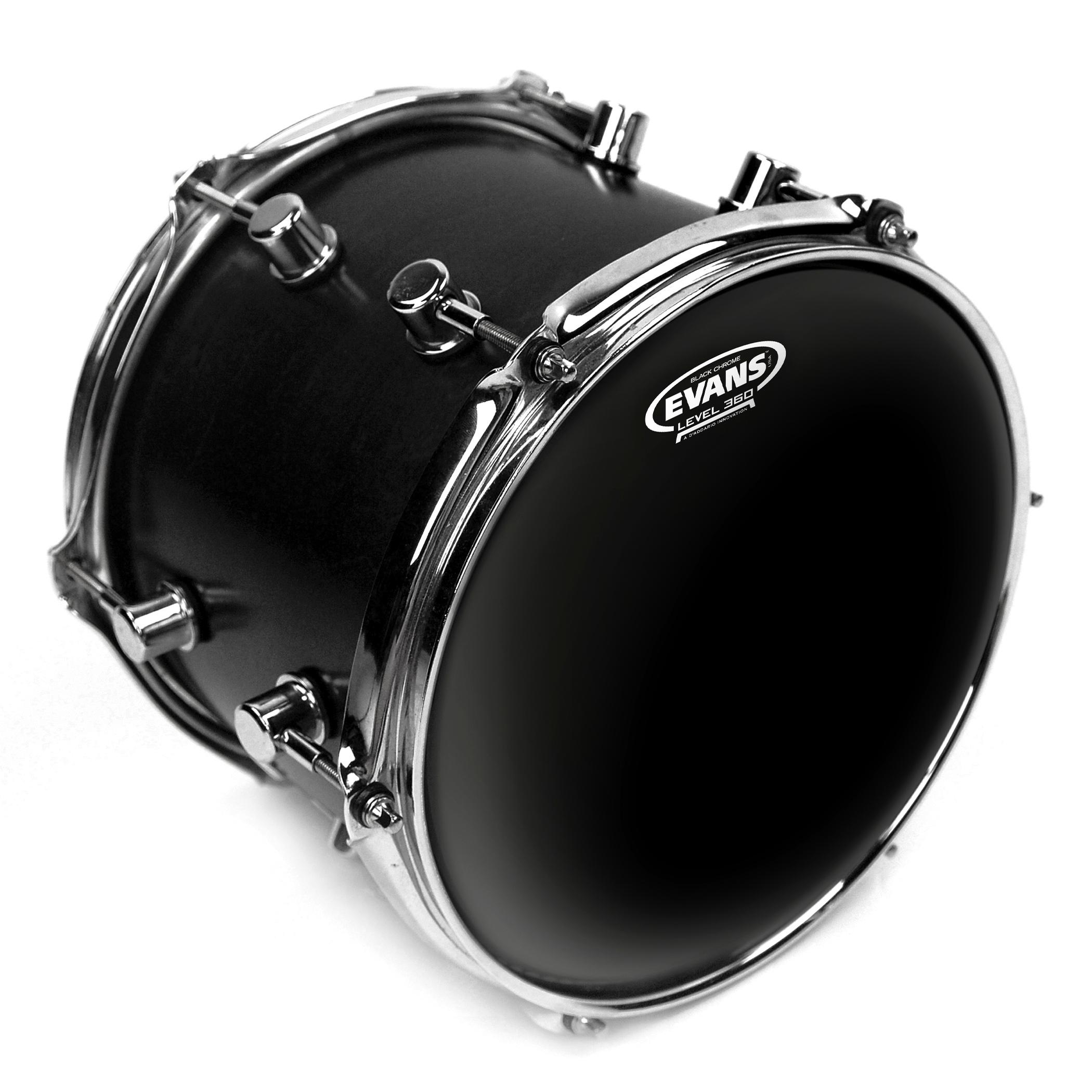 Evans Black Chrome Drum Head, 10 Inch Amazon.in Musical Instruments