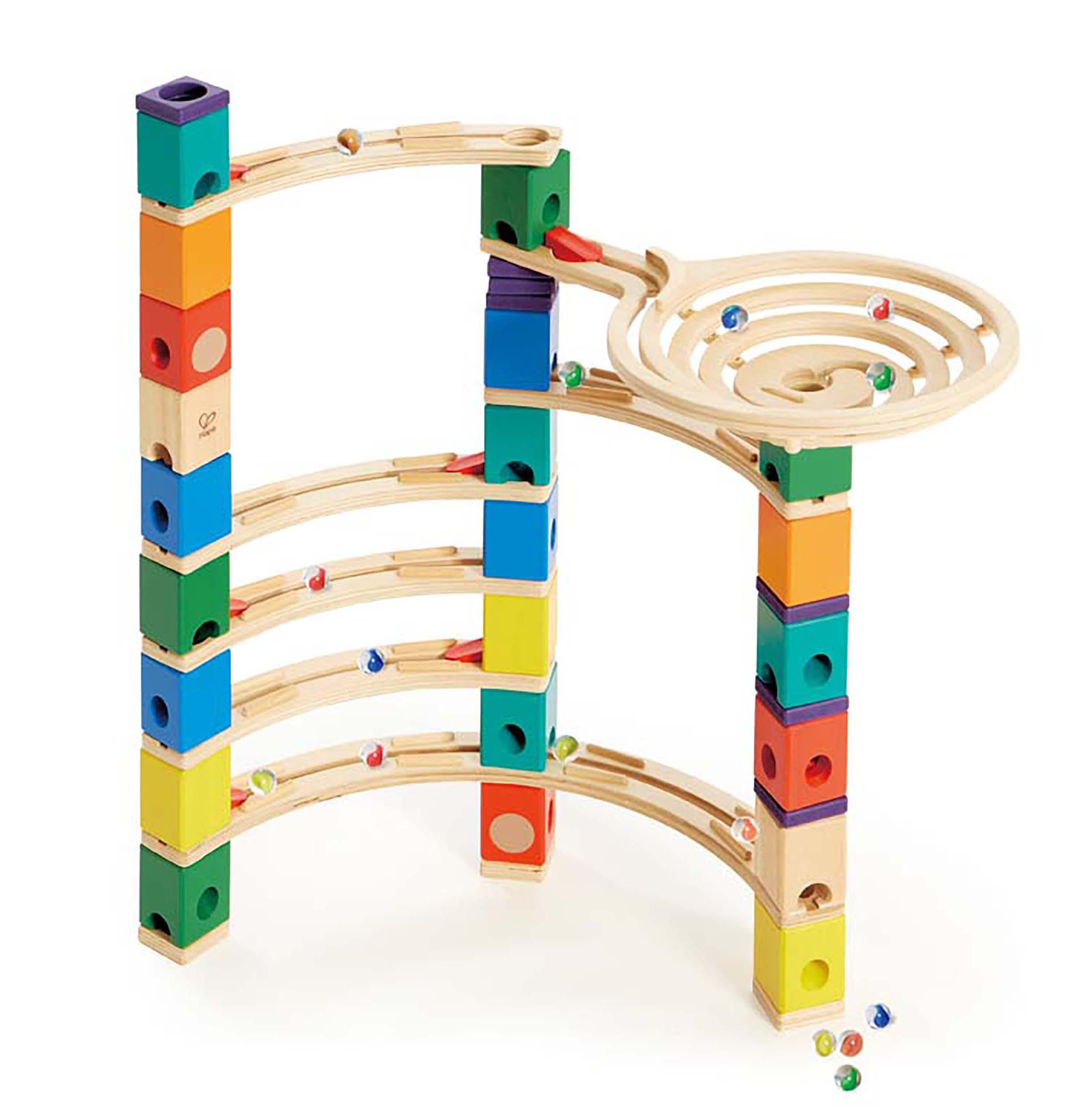Hape Quadrilla Wooden Marble Run Construction Vertigo Quality Time