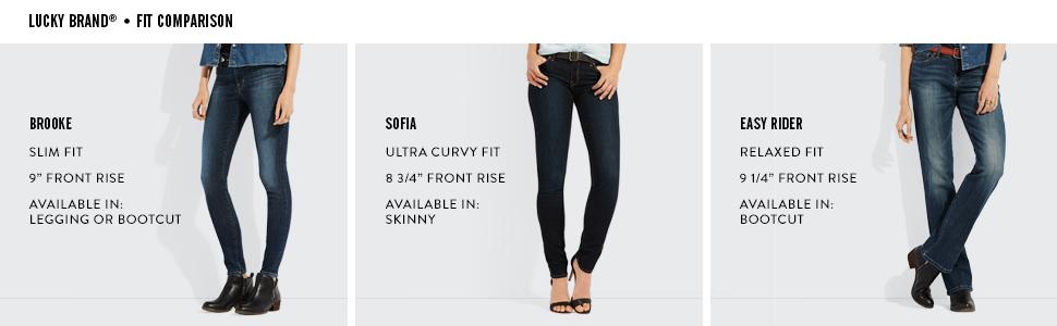 lucky brand jeans fit comparison