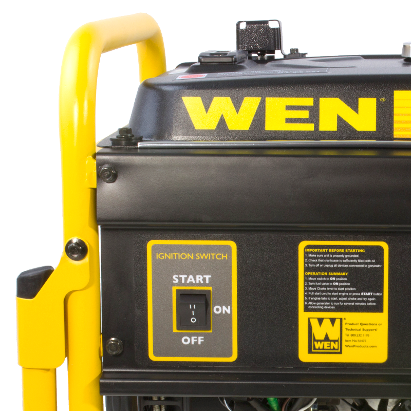 WEN 4750W Portable RV Ready Gas Powered Electric Start Generator with