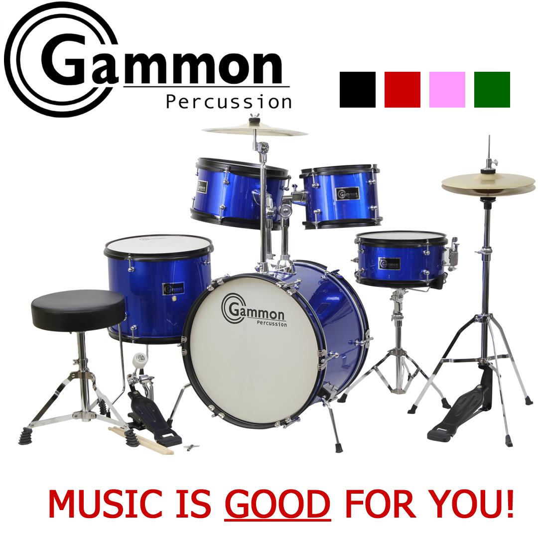Gammon 5Piece Junior Starter Drum Kit with Cymbals