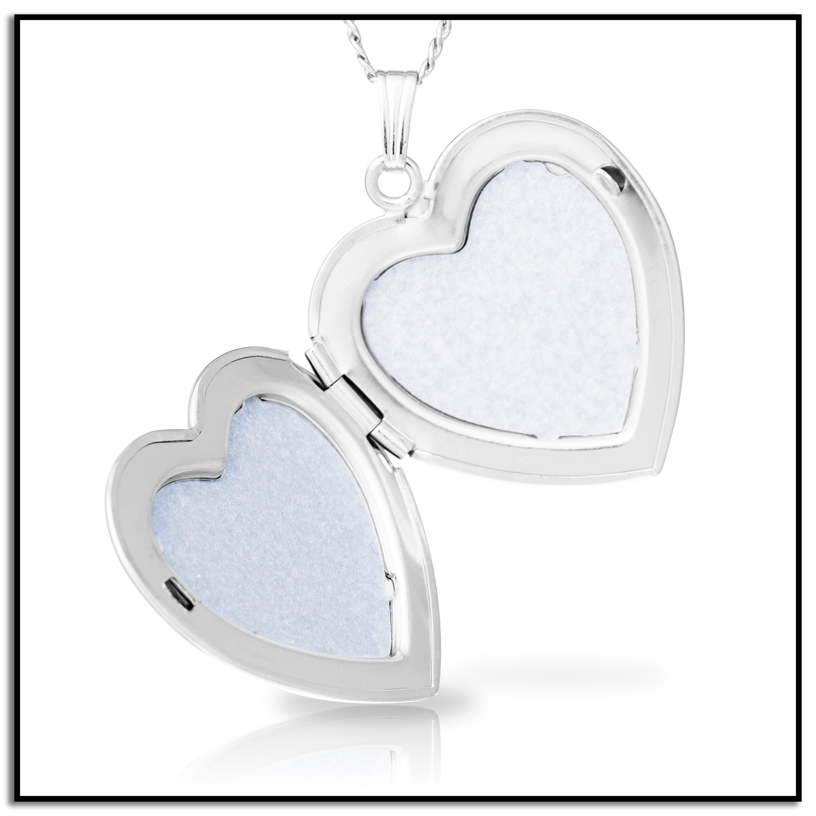Sterling Silver Polished Heart Locket Necklace, 16" Amazon.ca Jewelry