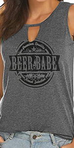 Beer Babe Funny Tank Tops