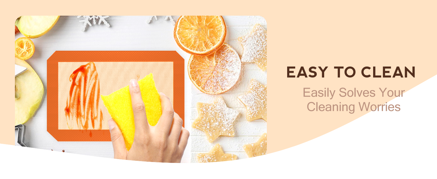 Koolstuffs Silicone Baking Mat, 3 Pack Reusable Baking Mat