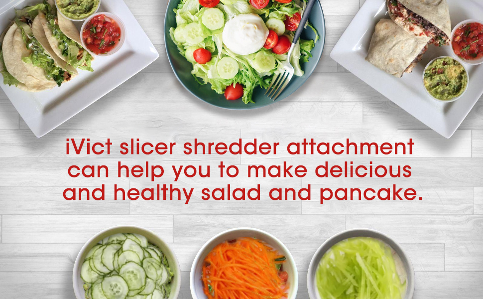 Slicer/Shredder Attachment for KitchenAid Stand Mixers and Cuisinart