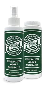 bundle odor control powder spray feet gear 