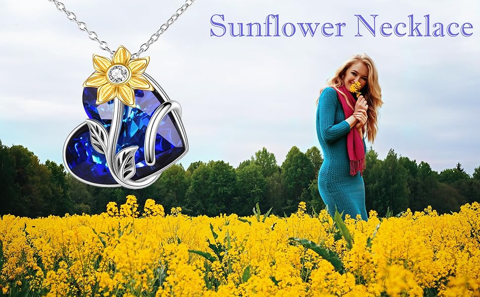 sunflower necklace