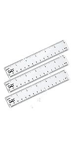 Mr. Pen- Ruler, 6 inch Ruler, Pack of 3