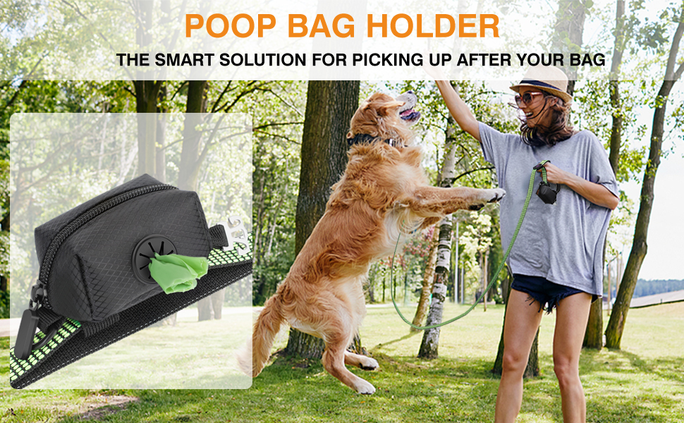 poop bag holder for leash 1