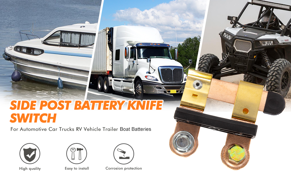 Battery Disconnect Switch 12V / 24V 250/750 Amps Knife Blade Isolator