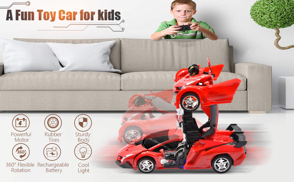 Gooyo RC Cars Robot for Kids Electronic Radio Remote Controlled Car