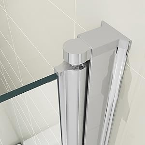 180 Pivot Folding Panel Over Bath Shower Screen 6 Mm Glass Large Amazon De Diy Tools