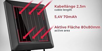 B.K.Licht Foco de exterior con panel solar y detector de ...