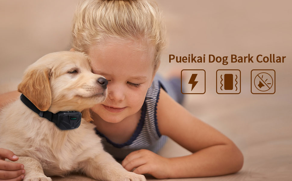 pueikai Dog Bark Collar, Dog Training Collar with Sound