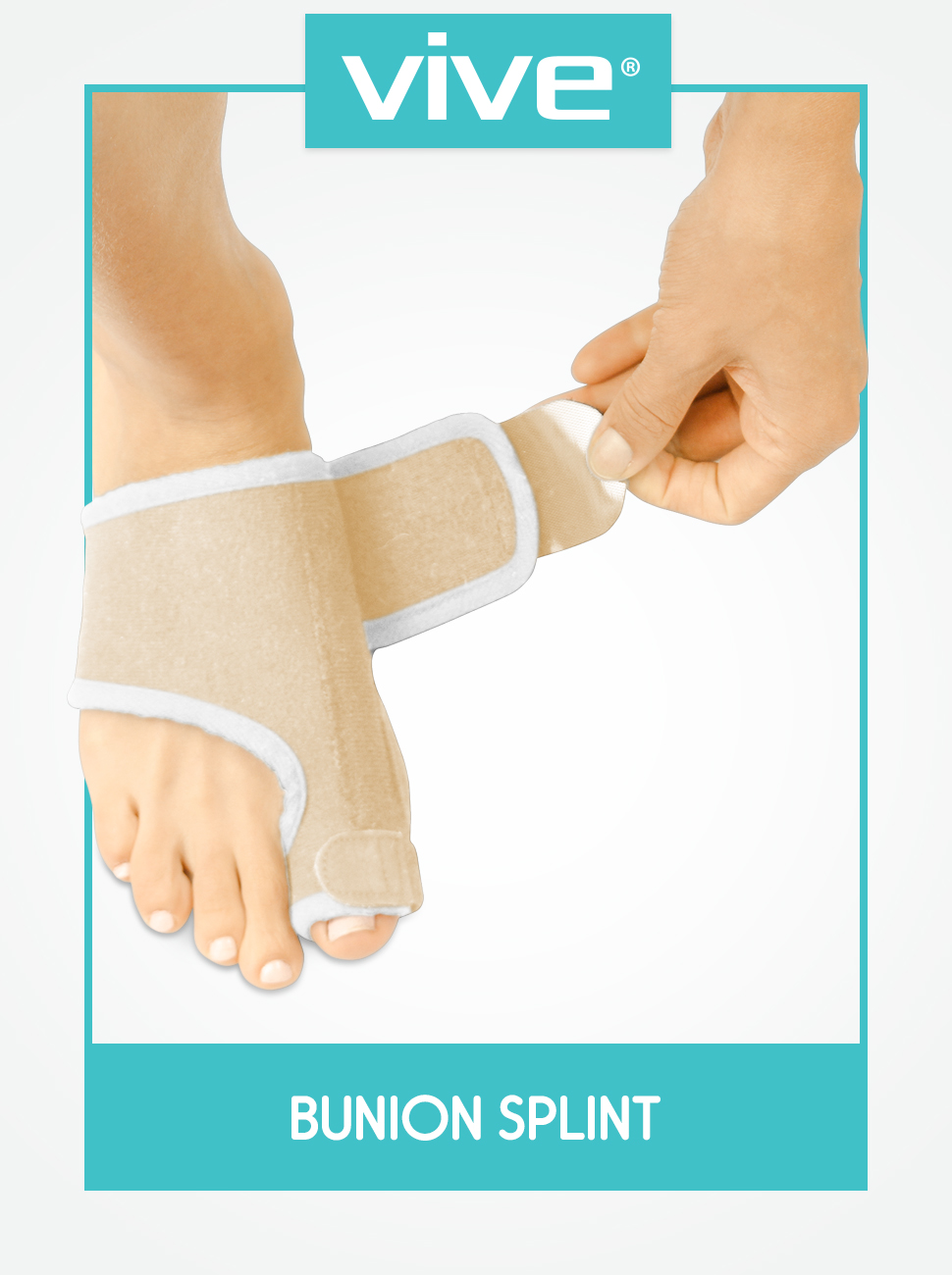 Vive Bunion Brace (Pair) Big Toe Corrector Straightener with Splint