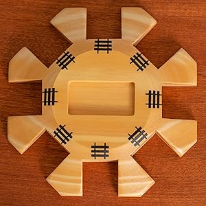 Dominoes Accessory Set (Mexican Train Dominoes) - Includes Wooden Hub Centerpiece